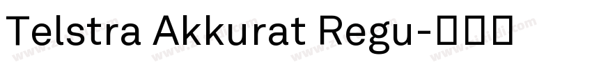 Telstra Akkurat Regu字体转换